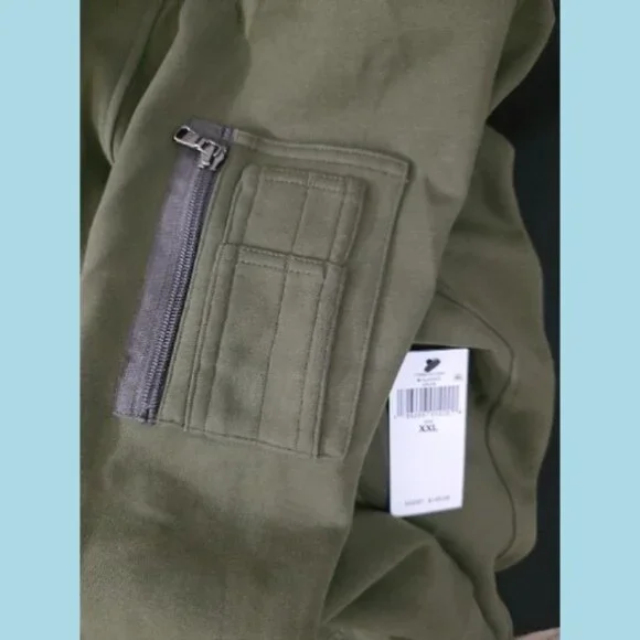 NWT Men's Polo Ralph Lauren Double-Knit Flight Jacket XXL Company Olive - Picture 13 of 14